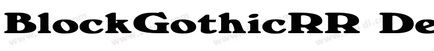 BlockGothicRR DemiEx字体转换